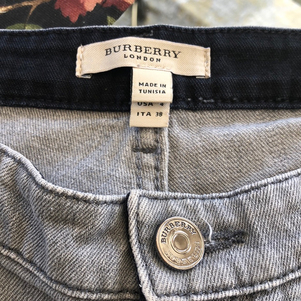 Burberry Grey Denim Pants